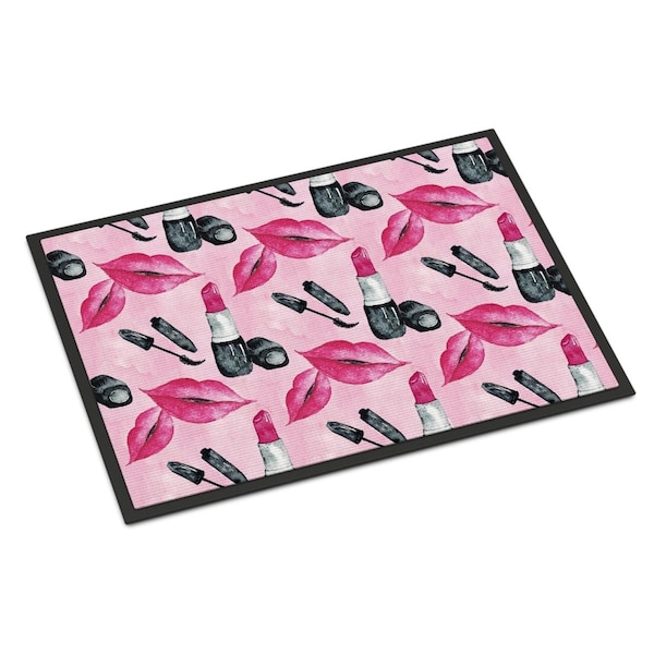 Carolines Treasures Watercolor Diva Lipstick Indoor or Outdoor Mat, 24 x 36 in. BB7501JMAT - main
